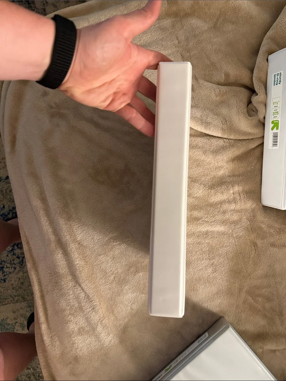 White 3-Ring Binders Set of 4
